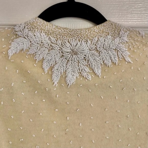 RARE 1950's Gene Shelly’s Boutique Internationale California beaded cardigan - Picture 11 of 16